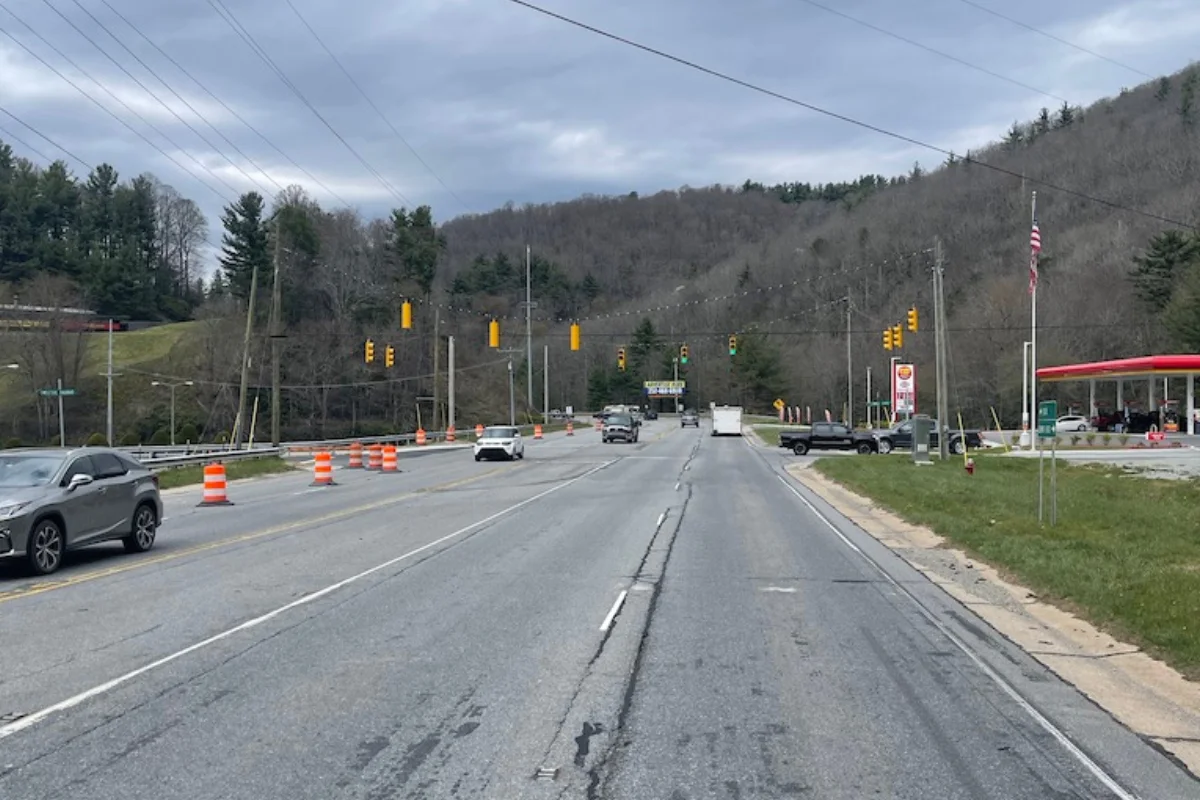 Scotty Outdoor digital billboard illuminated at dusk