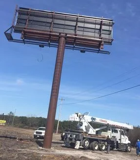 On-site billboard modification and mobile welding by Scotty Outdoor